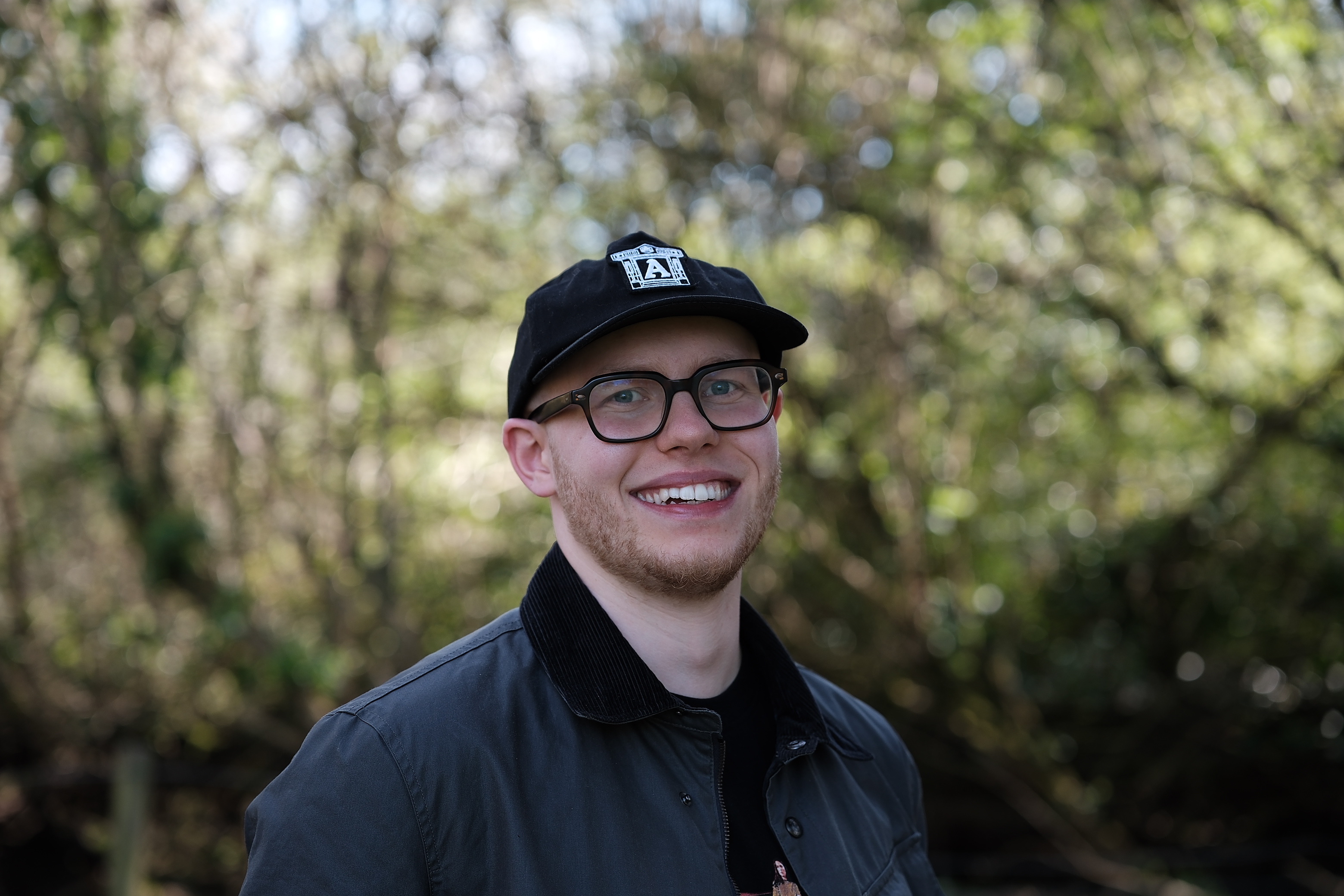 Oliver Rodwell portrait in woodland